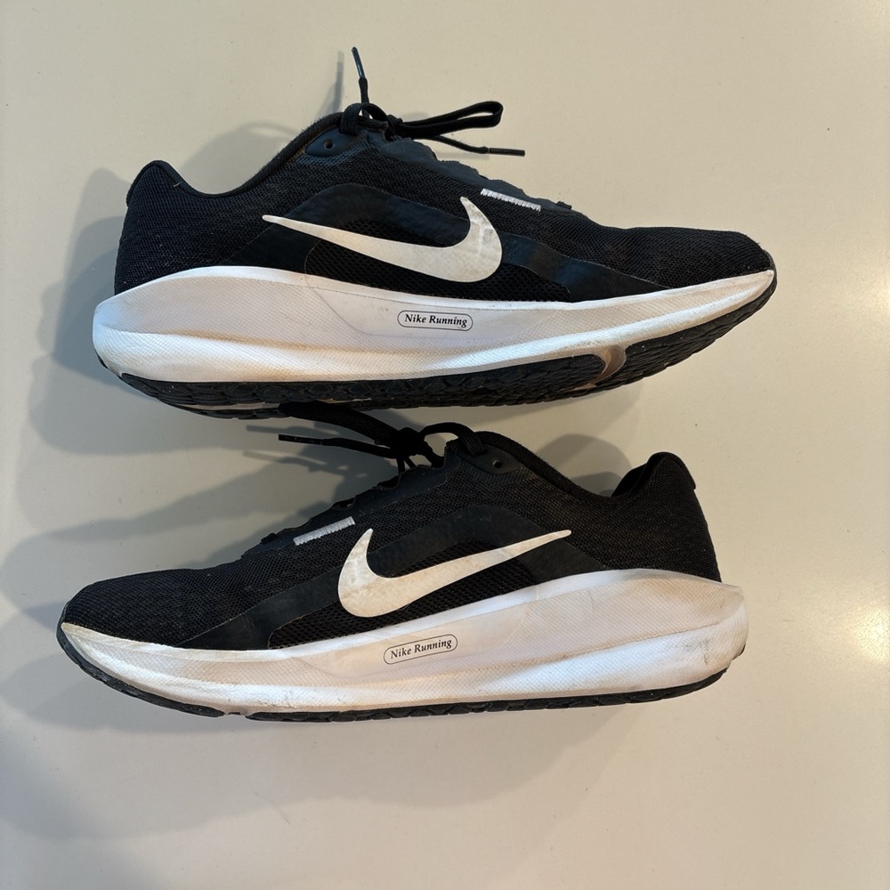Nike Downshifter 13 Black and White Athletic Sneakers - Picture 2 of 5